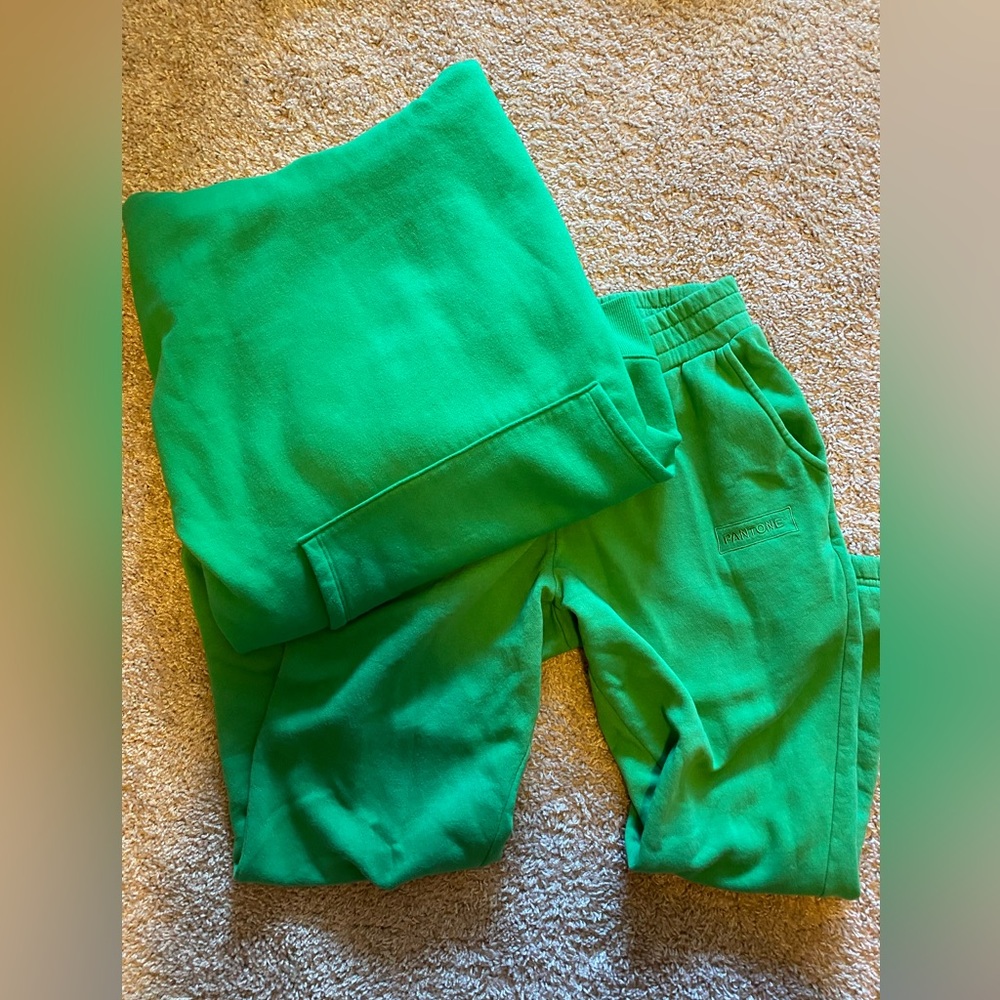Green Matching Sweat Set